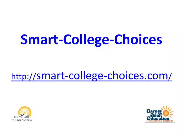 smart college choices
