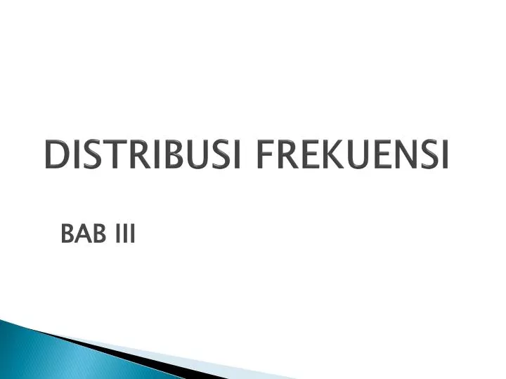 distribusi frekuensi