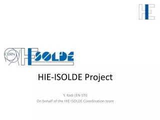 HIE-ISOLDE Project