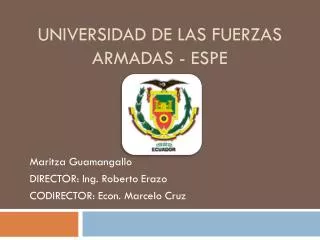 universidad de las fuerzas armadas espe