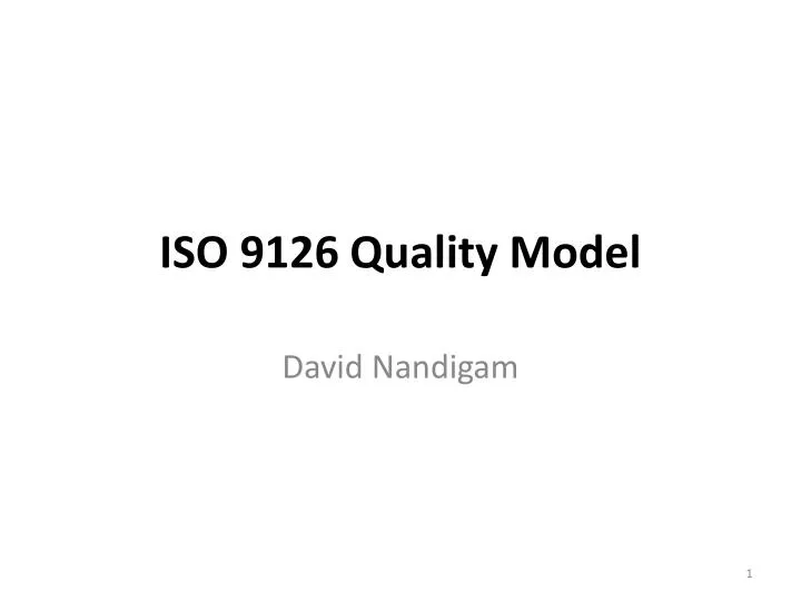 iso 9126 quality model