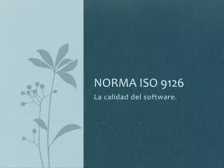 norma iso 9126