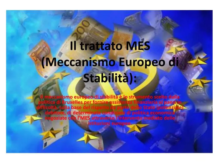 il trattato mes meccanismo europeo di stabilit