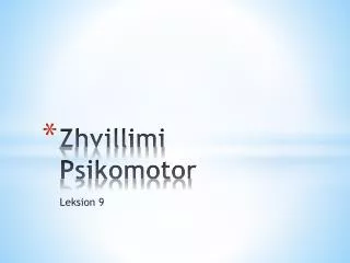 zhvillimi psikomotor