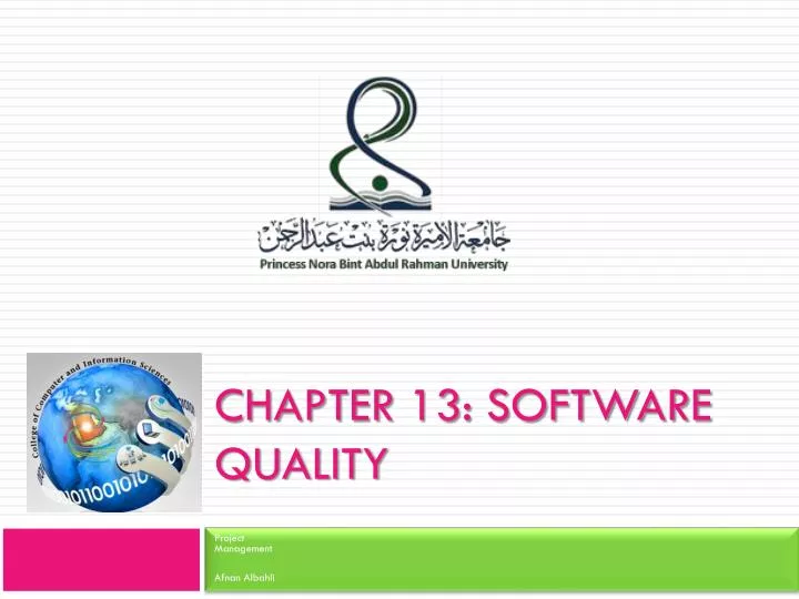 chapter 13 software quality