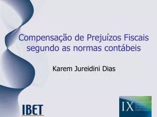 compensa o de preju zos fiscais segundo as normas cont beis
