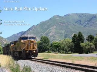 State Rail Plan Update