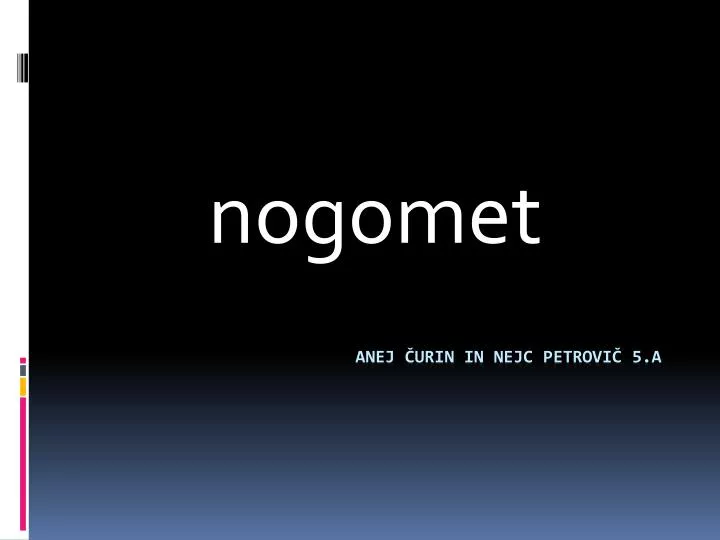 nogomet