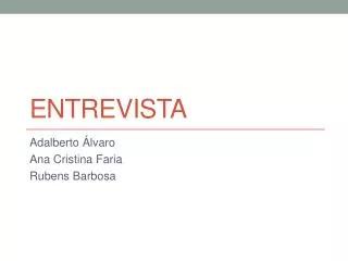 entrevista