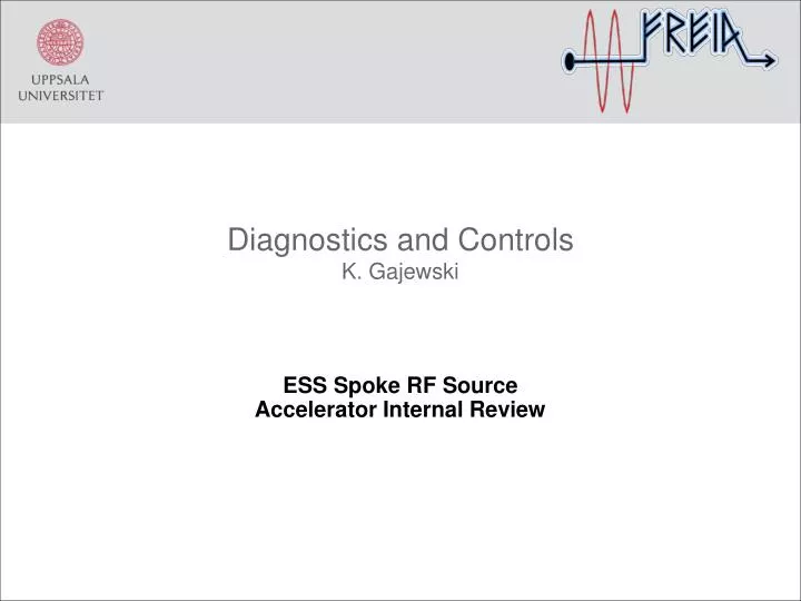 diagnostics and controls k gajewski
