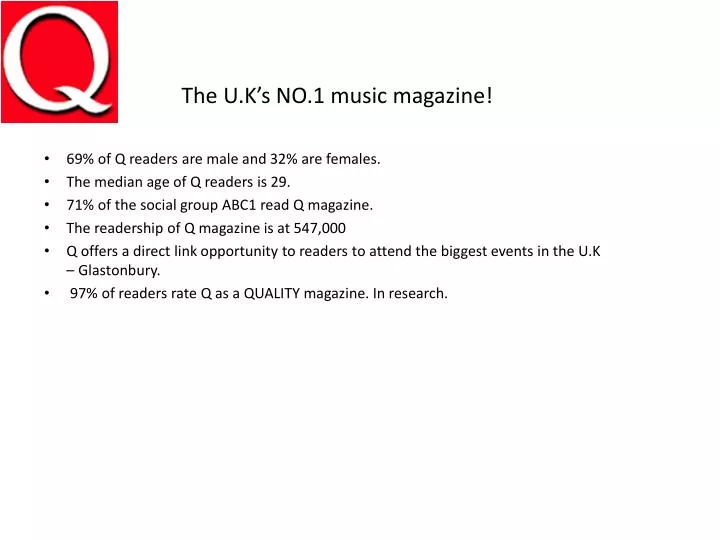 the u k s no 1 music magazine
