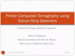 Proton Computed Tomography using Silicon-Strip Detectors