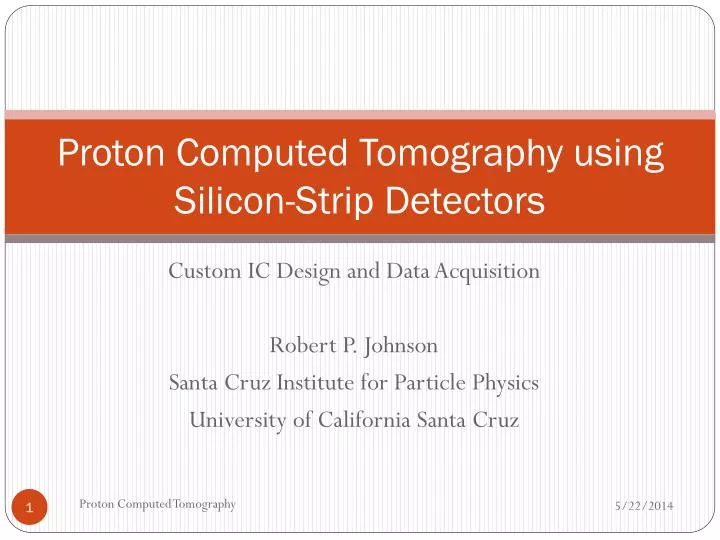 proton computed tomography using silicon strip detectors