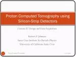 Proton Computed Tomography using Silicon-Strip Detectors - slide 1