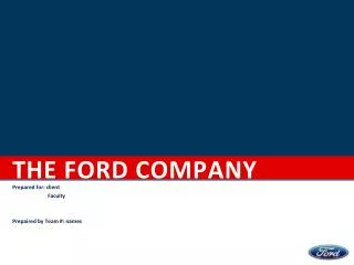 The Ford Company