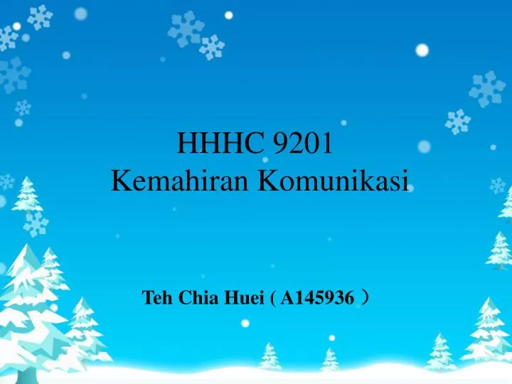 hhhc 9201 kemahiran komunikasi