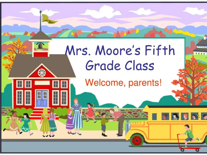 mrs moore s fifth grade class