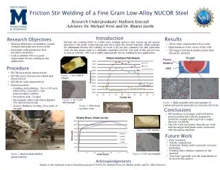 Friction Stir Welding of a Fine Grain Low-Alloy NUCOR Steel