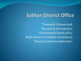 Sathon District Office