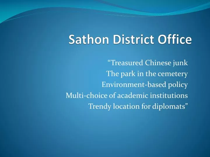 sathon district office