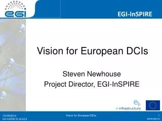 Vision for European DCIs