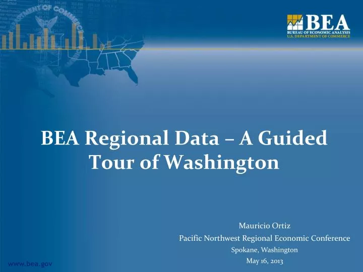 bea regional data a guided tour of washington