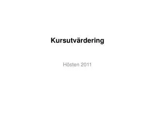 kursutv rdering