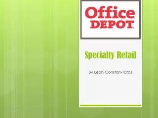 Specialty Retail