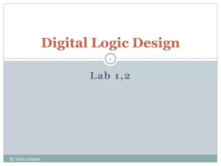 digital logic design