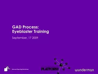 GAD Process: Eyeblaster Training