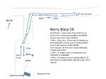 North Berry Blaze 5K Route Overview and Turnaround Points - slide 1