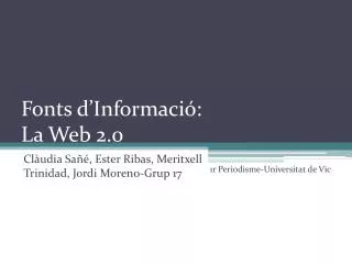 fonts d informaci la web 2 0