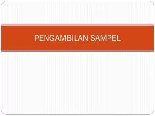 pengambilan sampel