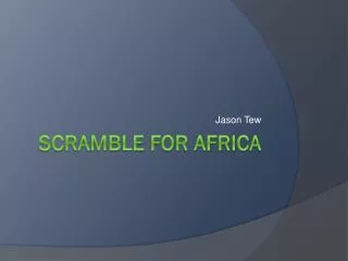 Scramble For Africa