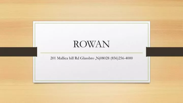 rowan