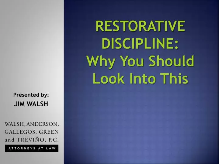 restorative discipline why you should look into this