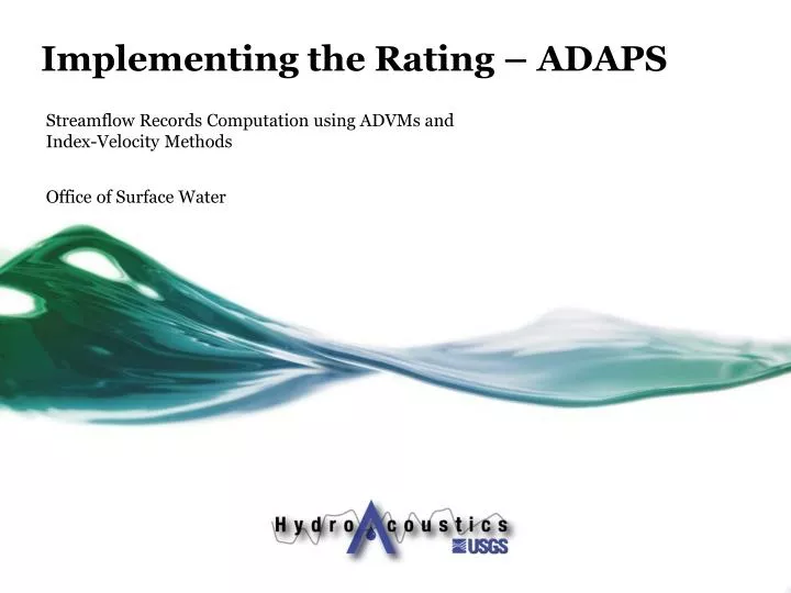 implementing the rating adaps
