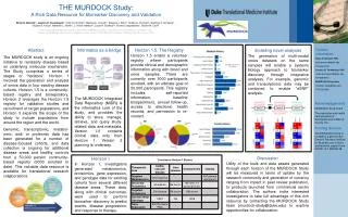 THE MURDOCK Study: A Rich Data Resource for Biomarker Discovery and Validation