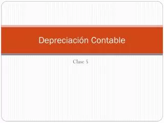 depreciaci n contable
