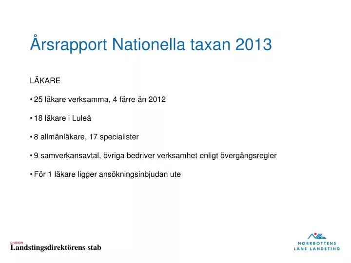 rsrapport nationella taxan 2013