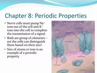 Chapter 8: Periodic Properties