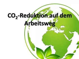 co 2 reduktion auf dem arbeitsweg