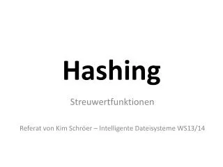 hashing