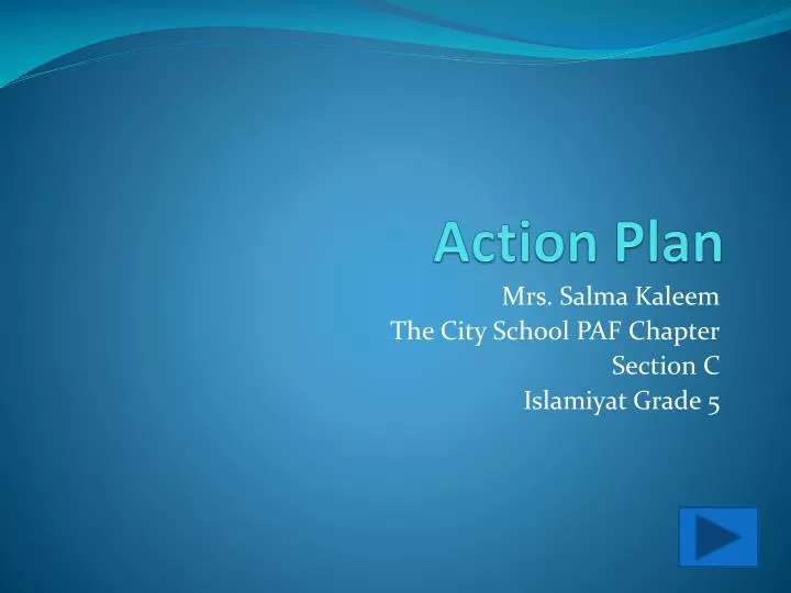 action plan