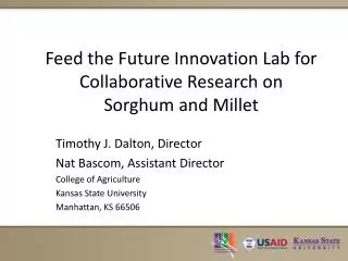 Feed the Future Innovation Lab for Collaborative Research on Sorghum and Millet