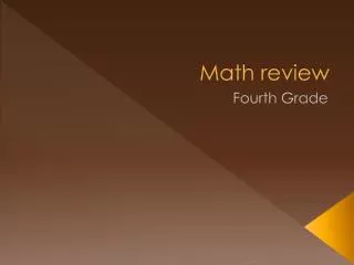 math review