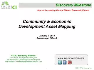 Community &amp; Economic Development Asset Mapping