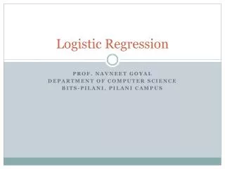 Logistic Regression