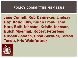 Policy Committee Members