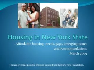 Housing in New York State